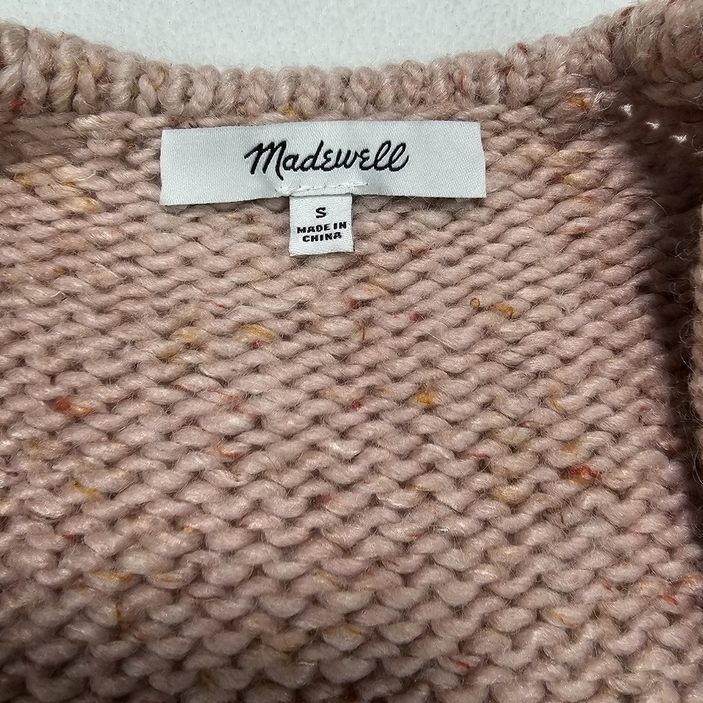 Madewell Beresford Wrap Front Pullover Knit Sweater Size Small - Picture 3 of 8